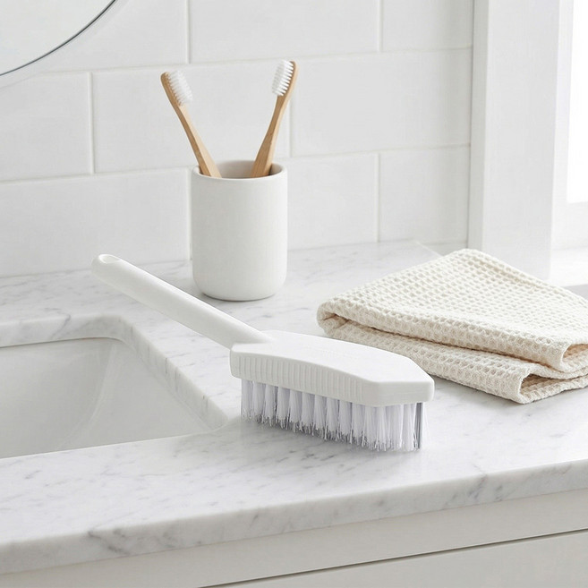 일상나눔 손잡이형 바닥 틈새 청소솔, 화이트, 6개