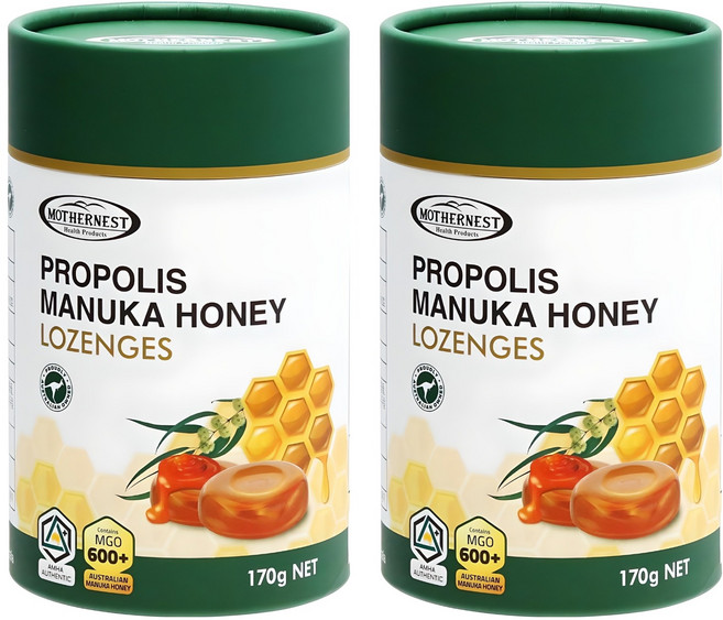 마더네스트 프로폴리스 마누카 허니 로젠지스 캔디, 170g, 2개