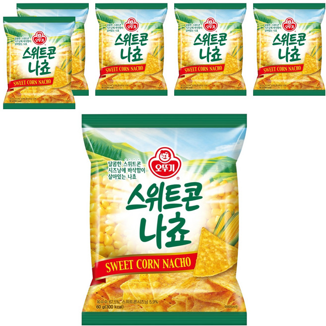오뚜기 스위트콘 나쵸, 60g, 6개