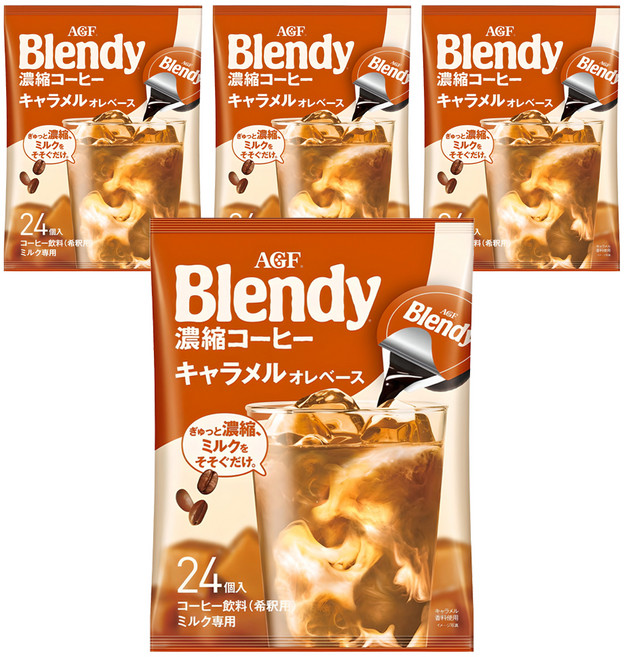 블랜디 포션커피 카라멜향, 18g, 24개입, 4개
