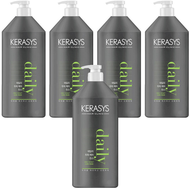 케라시스 데일리 두피 케어 린스 시트러스 플로랄향, 1.5L, 5개