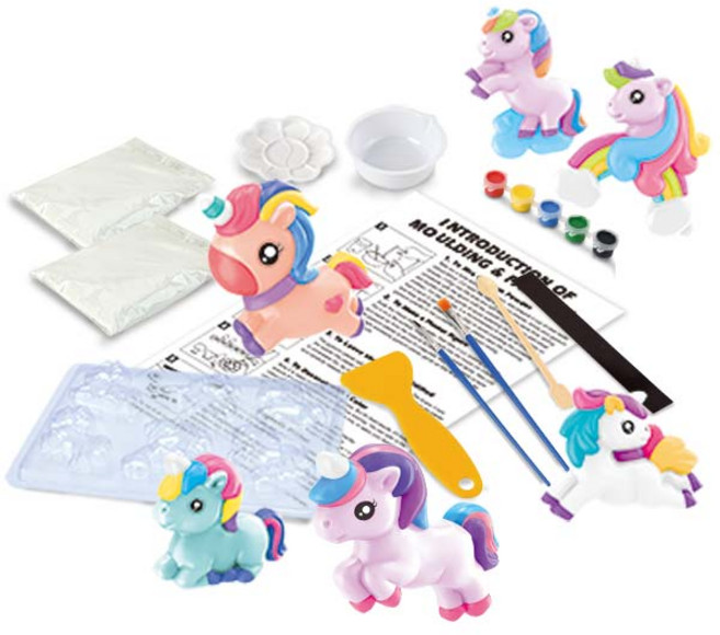 조이키즈 DIY 석고모형 색칠 냉장고자석 만들기세트, 유니콘레인보우, 1세트