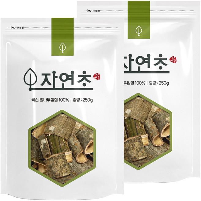 자연초 벌나무 껍질, 250g, 2개