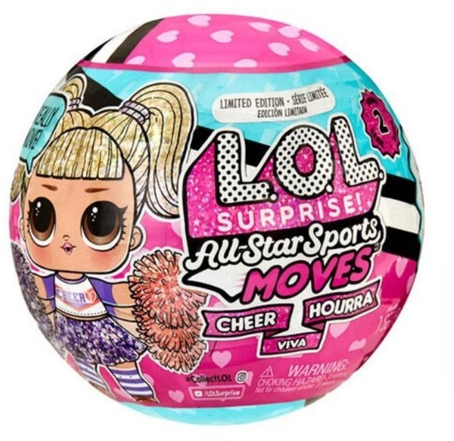 L.O.L Surprise 驚喜寶貝蛋 驚喜動動寶貝-啦啦隊 隨機出貨一款, 1入
