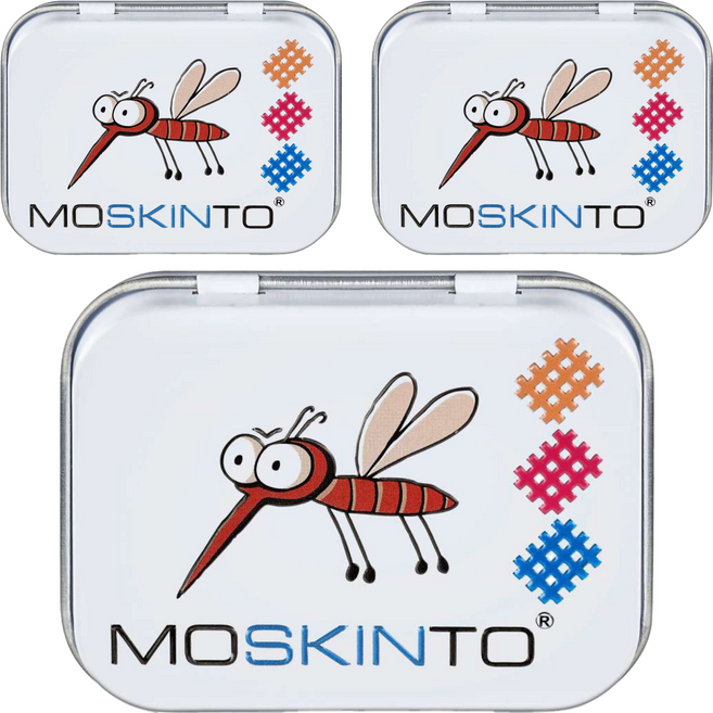 MOSKINTO 魔法格 醫療用貼布 鐵盒款, 42片, 3盒