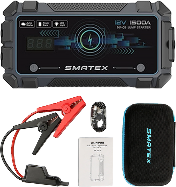 스마텍스 멀티 점프스타터 12V 세트, 1세트, 12000mAh