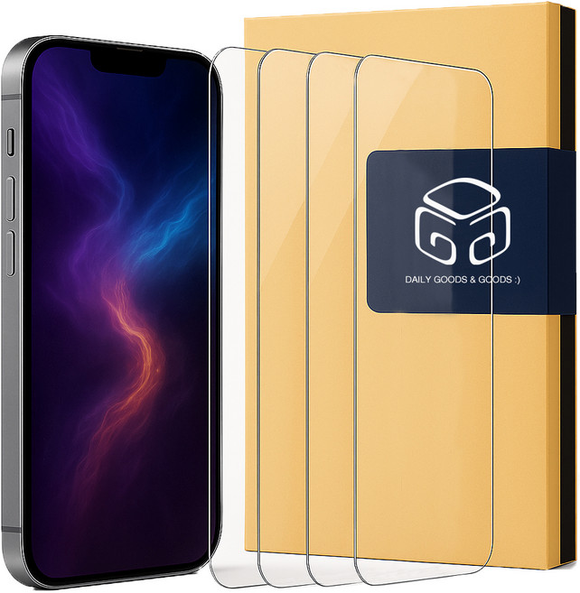 디지지 2.5D 강화유리 휴대폰 액정보호필름 4p 세트, 1개