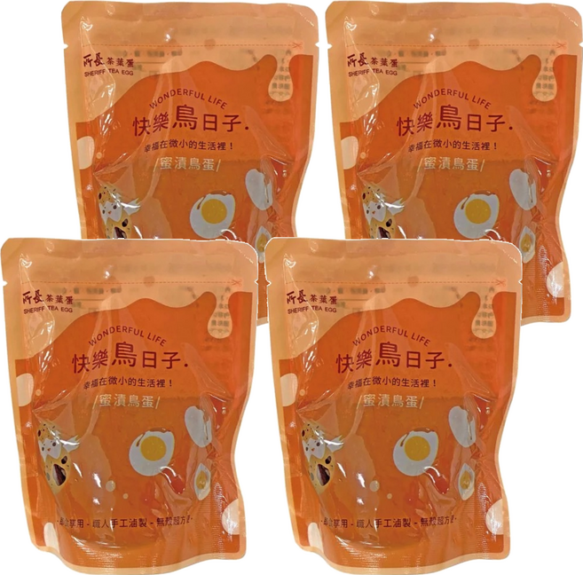 所長茶葉蛋 蜜漬鳥蛋, 140g, 4包