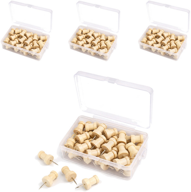 원목 압정, 20개입, 4개