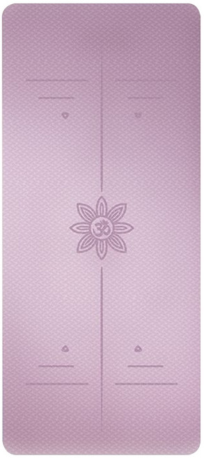 ANTIAN 加厚 防滑運動瑜伽墊, 1個, 淺紫色