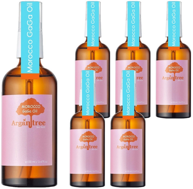 DR.GAGA 不黏手護色版摩洛哥堅果護髮油 甜愛戀, 100ml, 6瓶