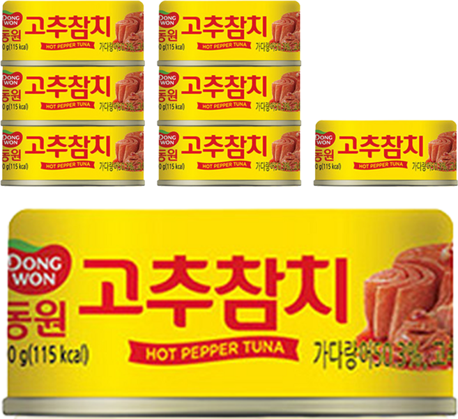 동원참치 고추참치 통조림, 90g, 8개