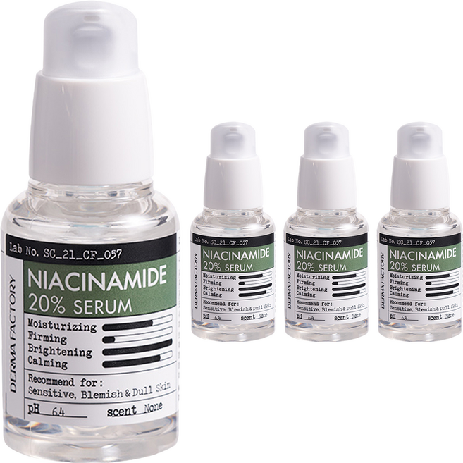 더마팩토리 나이아신아마이드 20% 세럼, 30ml, 4개