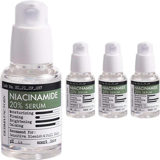 더마팩토리 나이아신아마이드 20% 세럼, 30ml, 4개 - 쿠팡