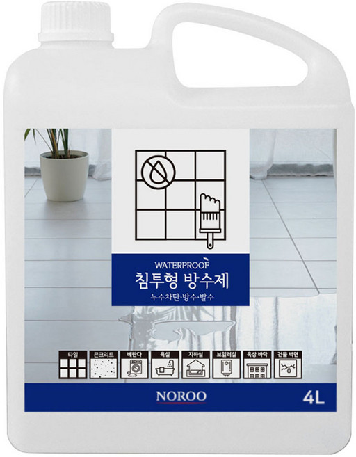 노루페인트 하우홈 침투형 방수제 4L 반투명, 1개