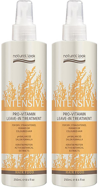 natural look HAIRFOOD 密集原維生素護理 護髮液, 250ml, 2瓶