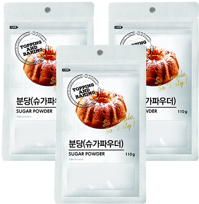 큐원 분당 슈가파우더, 110g, 3개