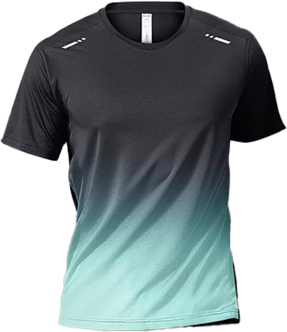 타이탄 남성용 스포츠 속건성 아이스 피트니스 반팔 티셔츠