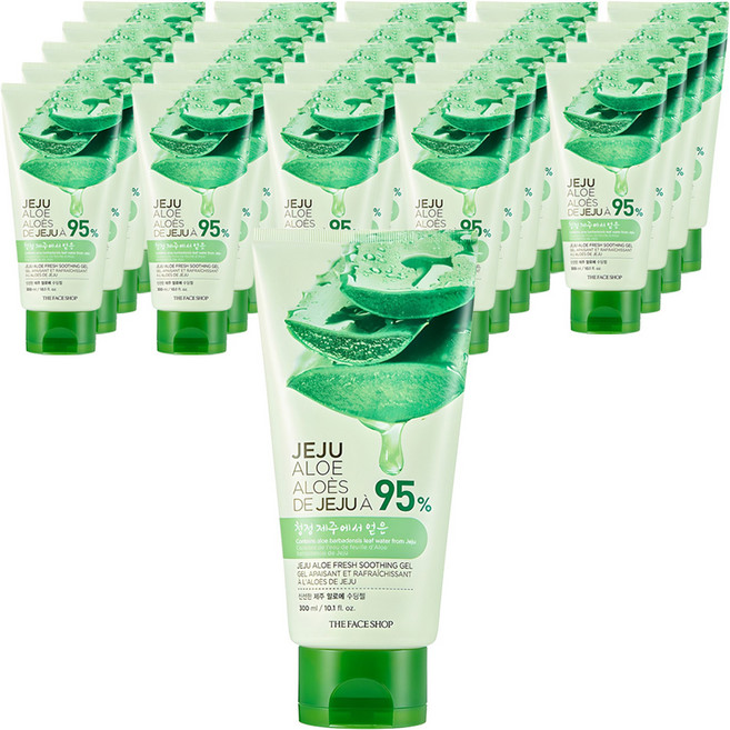 더페이스샵 신선한 제주 알로에 수딩젤, 300ml, 25개