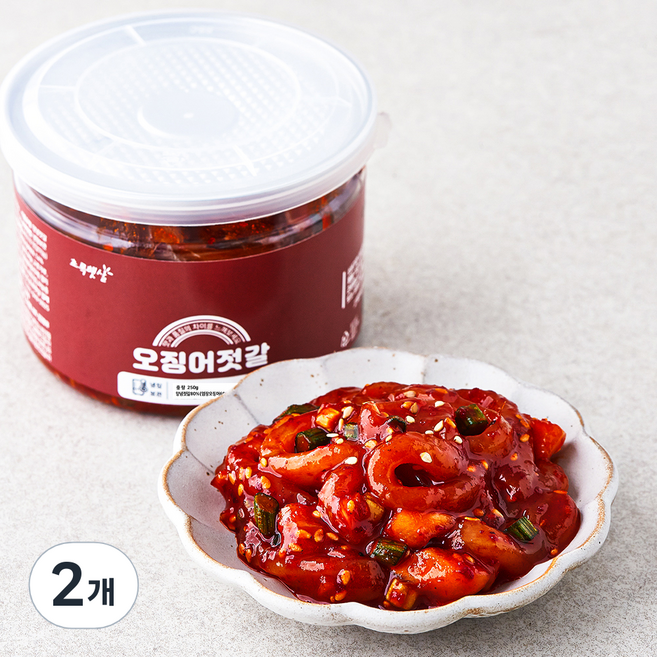 초록햇살 오징어젓갈, 250g, 2개