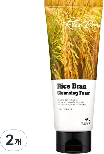 꽃을든남자 쌀겨 클렌징 폼, 150ml, 2개