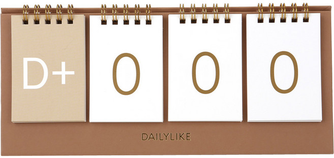 데일리라이크 디데이 캘린더, 혼합색상, 1개