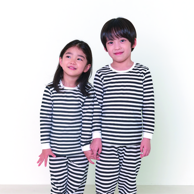 올로미미 마린블랙 30수 코튼 실내복 세트