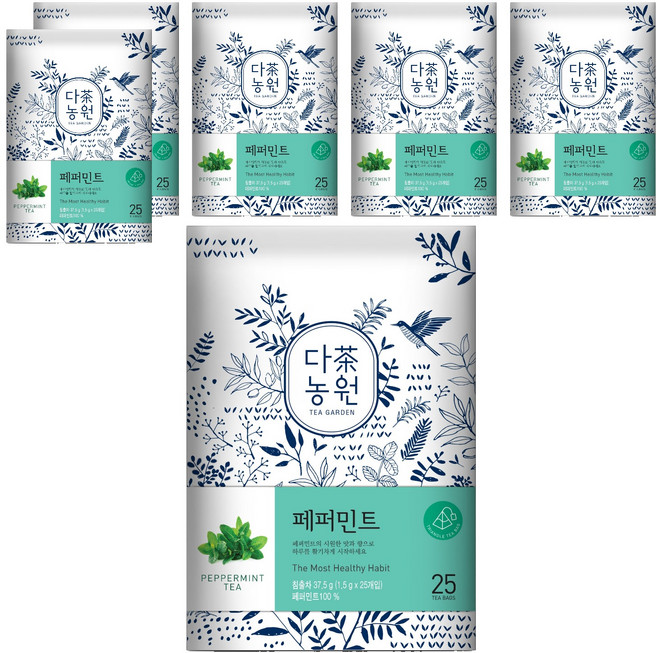 다농원 페퍼민트티, 1.5g, 25개입, 6개