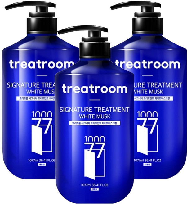 treatroom 大容量香水護髮素 白麝香, 1.077L, 3瓶