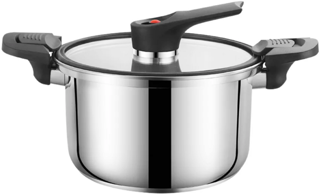 鼎匠 304不鏽鋼IH大容量真空快煮微壓力鍋, 6.2L, 1個