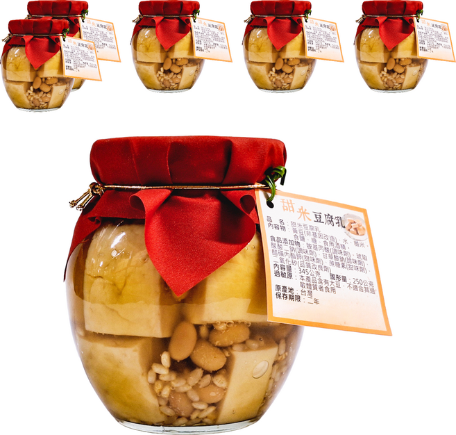埔里鎮農會 甜米豆腐乳, 345g, 6罐