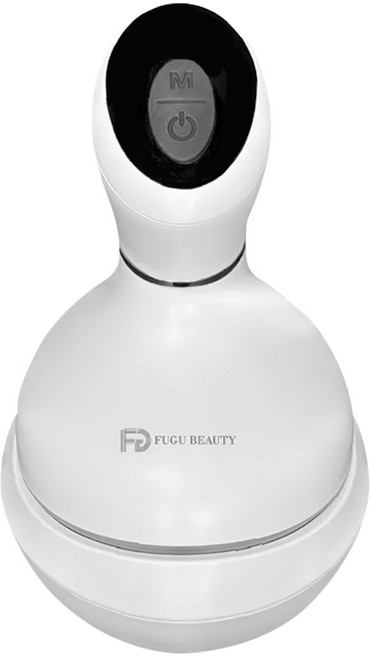 FUGU BEAUTY 電動頭部按摩器 乾濕兩用 IPX7防水 TYPE-C充電, FB-HM03, 白色