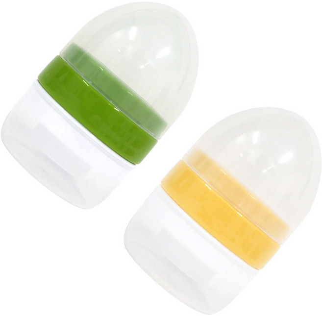 비프리 국내 제조 액상분유 커넥터, 2개, 그린 + 레몬