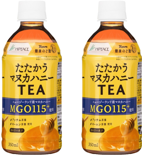 HiPEACE 麥蘆卡蜂蜜風味紅茶, 350ml, 2個