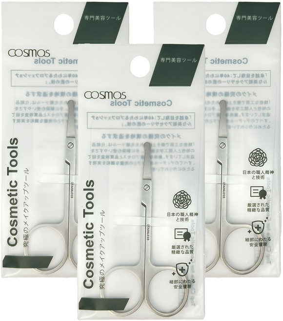 台灣 COSMOS 鼻毛修飾剪, 3個, H34779