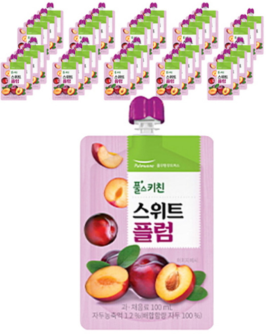 풀스키친 스위트 플럼주스, 40개, 100ml