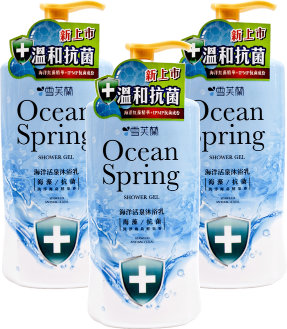 雪芙蘭 海洋活泉沐浴乳, 1kg, 3瓶