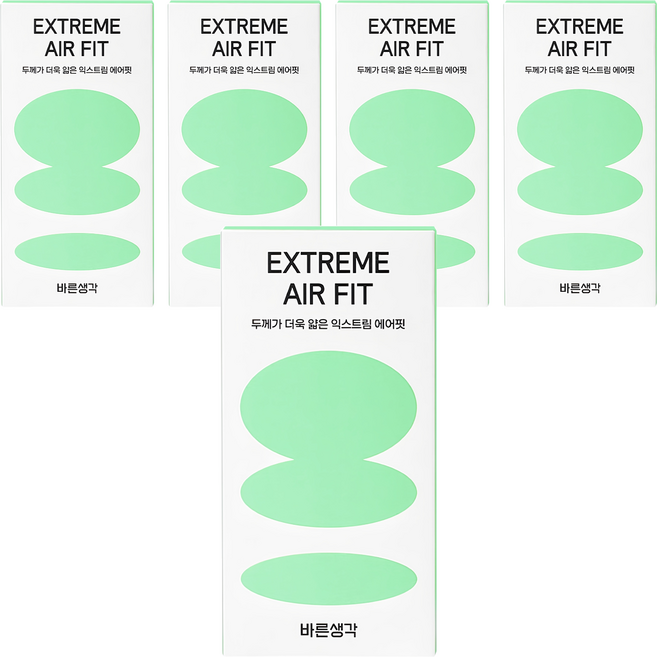 바른생각 익스트림 에어핏 초박형 콘돔, 10개입, 5개