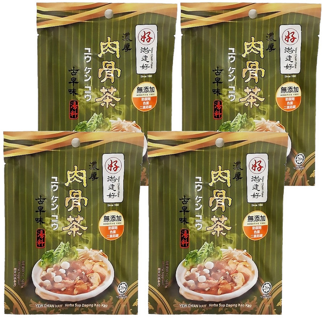 游建好 肉骨茶古早味湯滷包, 110g, 4包