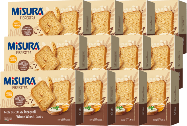 미주라 토스트비스켓, 320g, 12개