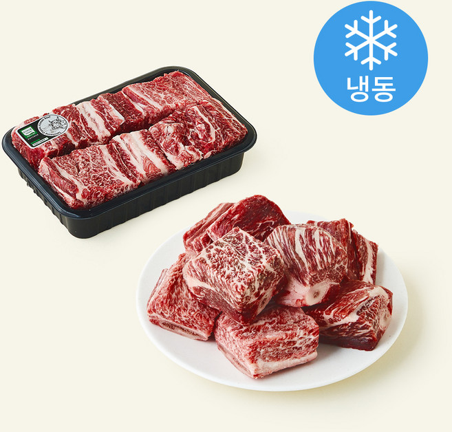 유기축산물 인증 산청 찜갈비 1등급 (냉동), 800g, 1개