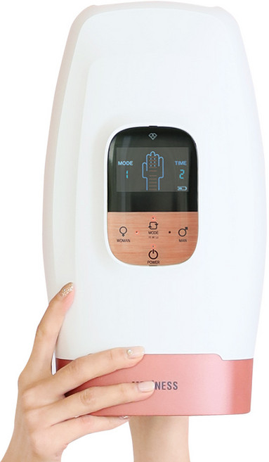 메디니스 펌핑 핸드케어 손마사지기, HQ-1100, 핑크