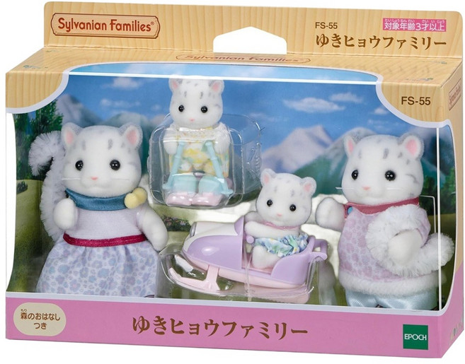 EPOCH Sylvanian Families 森林家族 雪豹家庭組 EP15615 3歲以上, 1盒