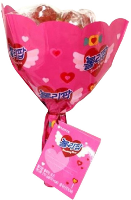 롯데제과 롤리팝 막대사탕 블루밍로즈, 210g, 1개