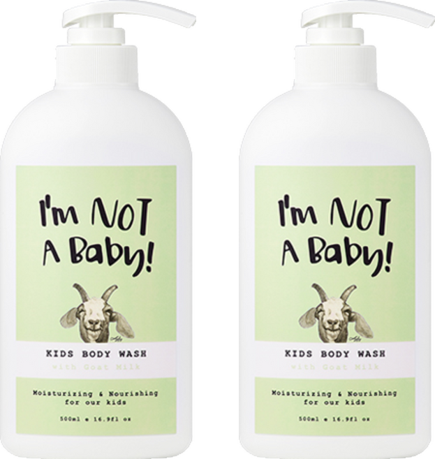 아임낫어베이비 키즈 바디워시, 500ml, 2개