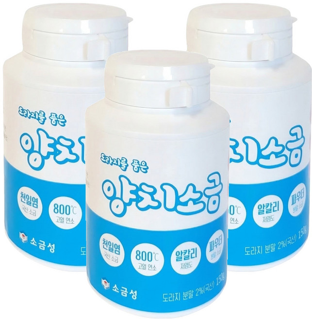 소금성 도라지를 품은 양치소금, 3개, 150g