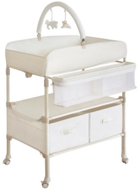 두리 트롤리 기저귀 갈이대 + 모빌세트, 베이지