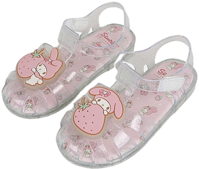 슈펜키즈 산리오 여아용 라이팅 피셔맨 젤리샌들 HPKV1E241S