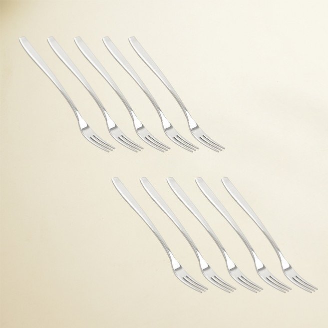 해모 윌리브 국산 304스텐 셀라 커트러리, 10개, 티포크 소