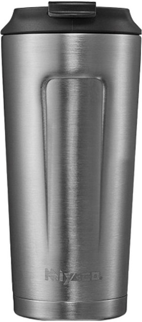 MiyAco 米雅可 品味316真空咖啡隨行杯 - 耐熱杯蓋 密封防漏, 不銹鋼, 500ml, 1個